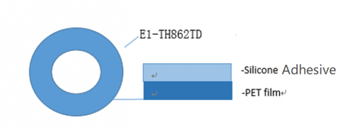 PCB 썰물 납땜을 위한 0.025mm ESD 접착 테이프 2.il 투명한 폴리에스테 테이프 0
